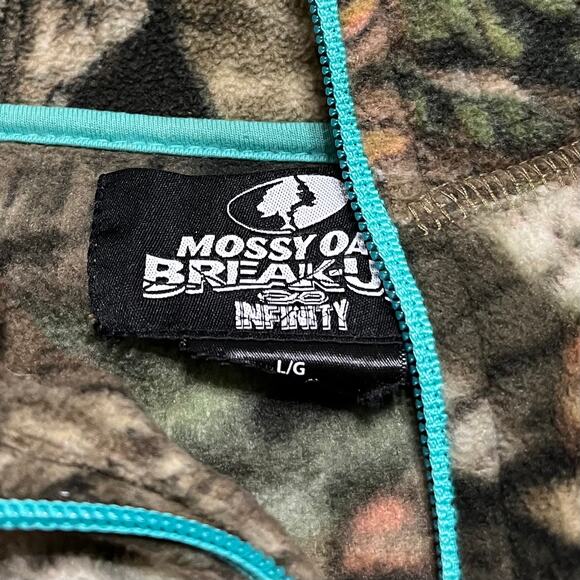 Mossy Oak Teal Accent Realtree Outdoor Camo Fullzip Jacket - Picture 3 of 6